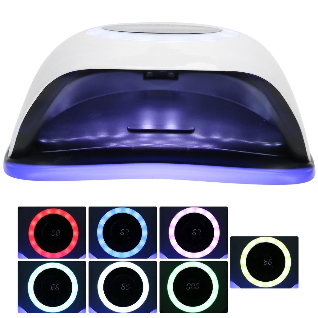 168W profesionální LED UV lampa na nehty, vytvrzovací stroj na gelové laky na nehty