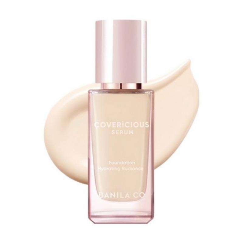 BANILA CO Covericious Serum Foundation 30mL – Lightweight Glow Finish Liquid Foundation, 5 Shades