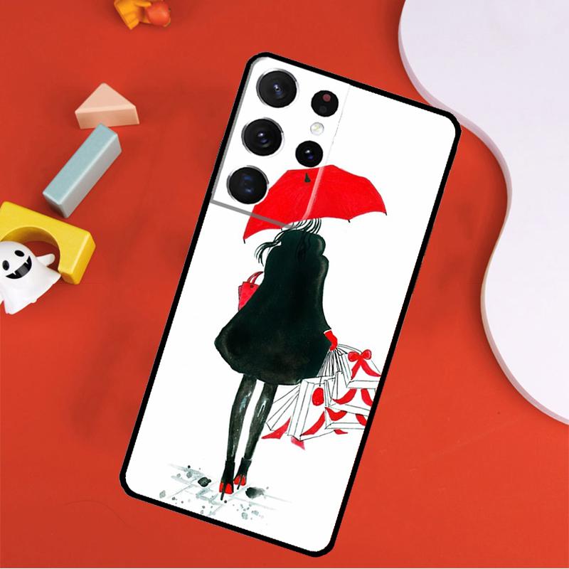 City Fashion Girl Phone Case For Samsung Galaxy S25 Ultra S9 S10 S20 S21 FE S22 S23 S24 Plus S24 Ultra Cover