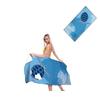 150*75cm Beach Towel Oversized Tropical Blue Microfiber Sand Free Beach Towel