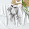 Dopamine Color Silk Scarf: Women's Solid Small Square Neckerchief & Headband