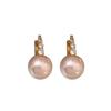 Popular Pink Pearl Diamond Ear Buckle French Retro Temperament Earrings Light Luxury Premium Versatile Earrings Women