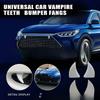 Auto Vampirzähne Halloween Dekoration Gruselige Monsterzähne für Stoßstange Auto Kühlergrill Universelles Feiertagszubehör Außendekoration