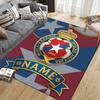 Individueller Name, Wisla Krakow Heim-Sofa-Dekoration für Wohnzimmer & Schlafzimmer, Rutschfeste Spiel-Flanell-Bodentür-Matte für Spielzimmer