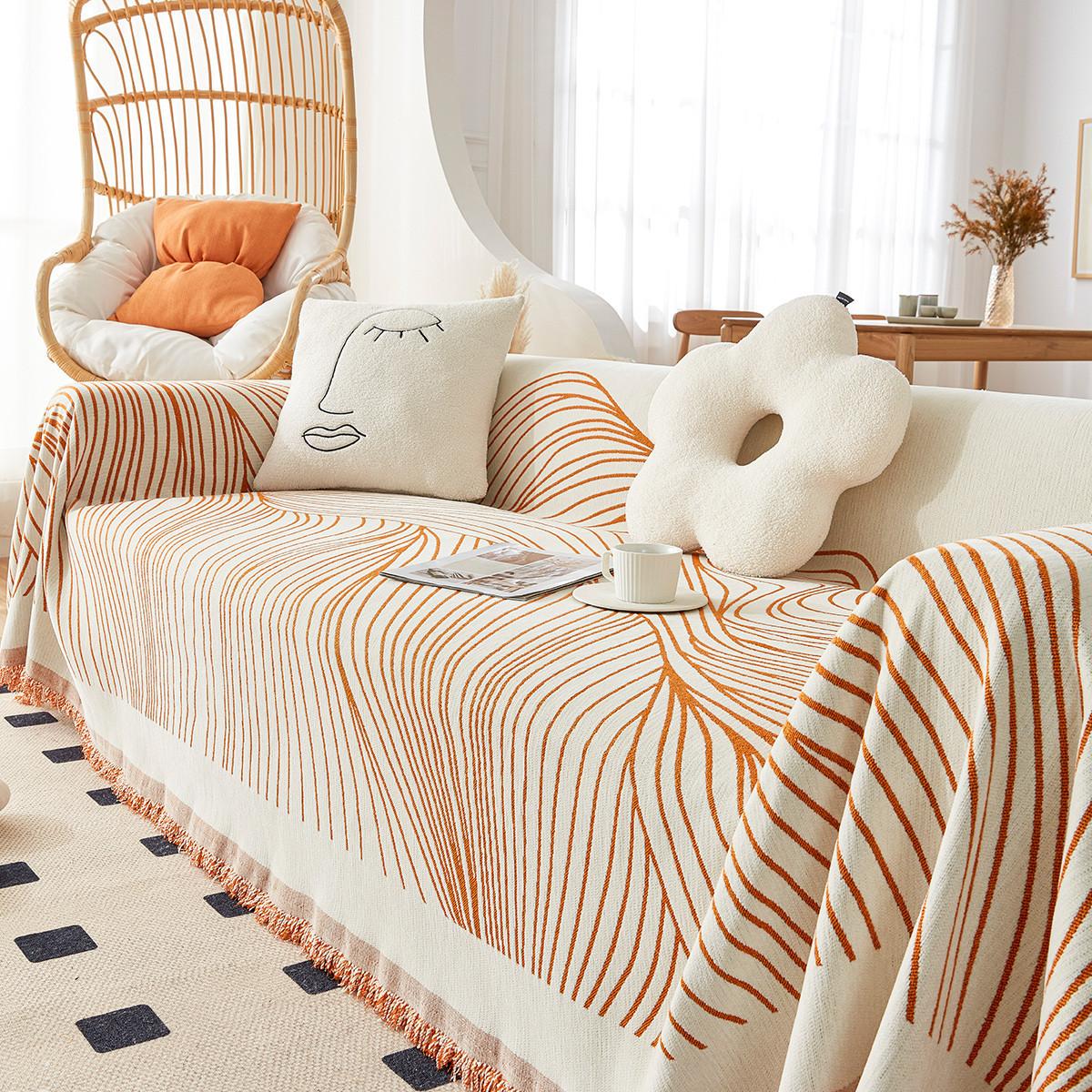 

Простое современное диванное полотенце, не царапающаяся диванная подушка, универсальный чехол для дивана из синели, универсальный универсальный чехол для четырех сезонов 180*130cm