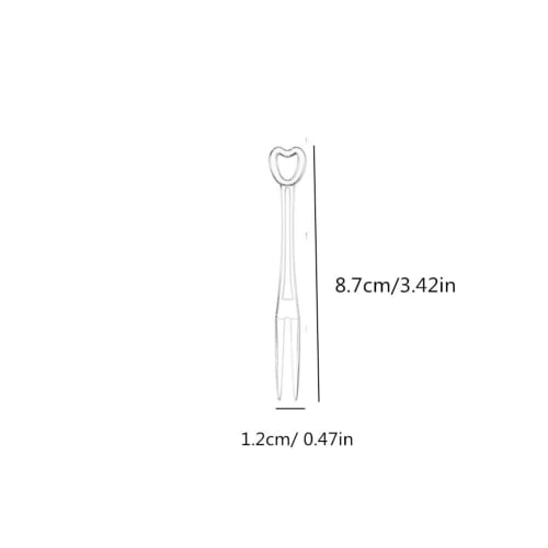 500 Disposable Plastic Cocktail Picks, Fruit Forks, Clear Heart Shape, Mini Cake Forks, Sticks, Party Supplies, Tasting, Appetizer Plates, Picks, Dess