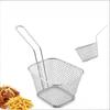 Pommes Frites Korb Tragbar Edelstahl Pommes Mini Frittierkorb Sieb Fritteuse Küche Kochkorb Sieb Zubehör