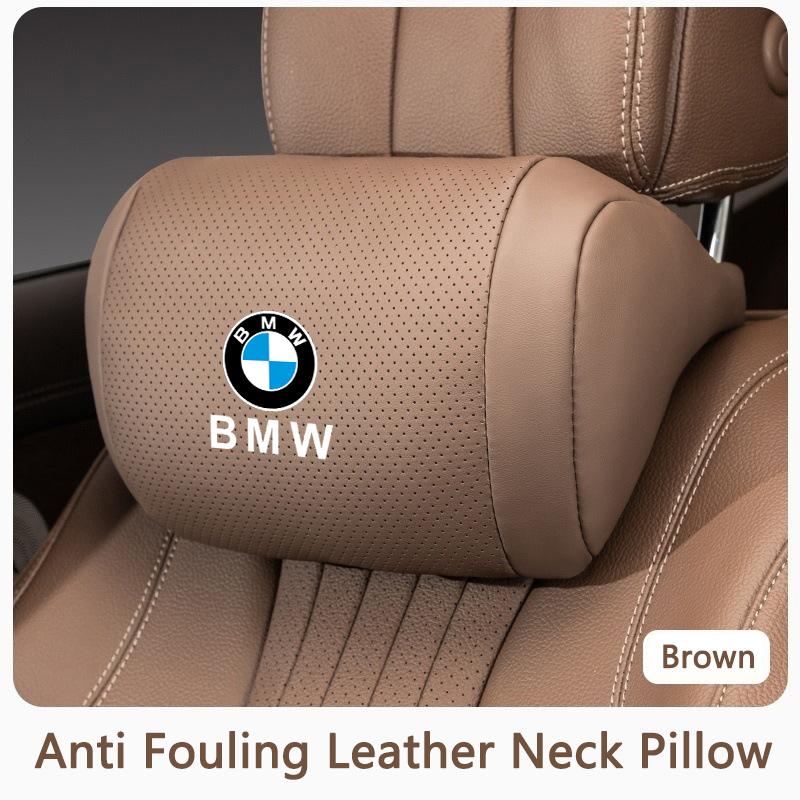 AAAQM1 Car Seat Headrest Memory Cotton Neck Pillow Stickers Accessories For BMW X5 X6 F30 F34 F10 F20 G20 G30 F15 F16 1 3 5 7 Series
