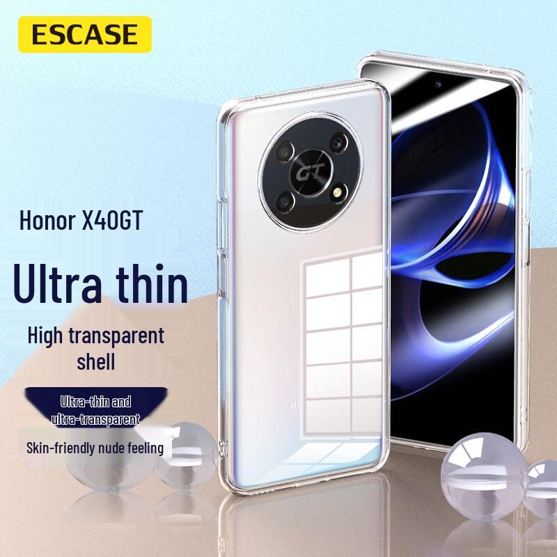

ESCASE Transparent Soft Phone Case for Honor X40 GT