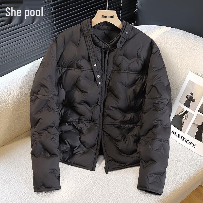 

Женский пуховик с воротником-стойкой, 90% пуха S