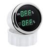 MAIMEIMI Green LED 2IN1 Dual 52mm Gauge Car Digital Water Level+Sewage Level Meter with Flash Alarm 0-190ohm,240-33ohm,0-90ohm