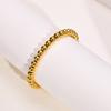 Women's Beaded Bracelets ,4mm/6mm/8mm Stainless Steel Chain Stretch Elastic, Resistant Nickel Free Tarnish