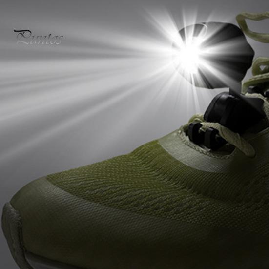 Mini Shoe Light 3 Modes Adjustable Waterproof Lightweight Rechargeable Super Bright Outdoor Camping Hiking Night Walking Sports Shoes Headlight