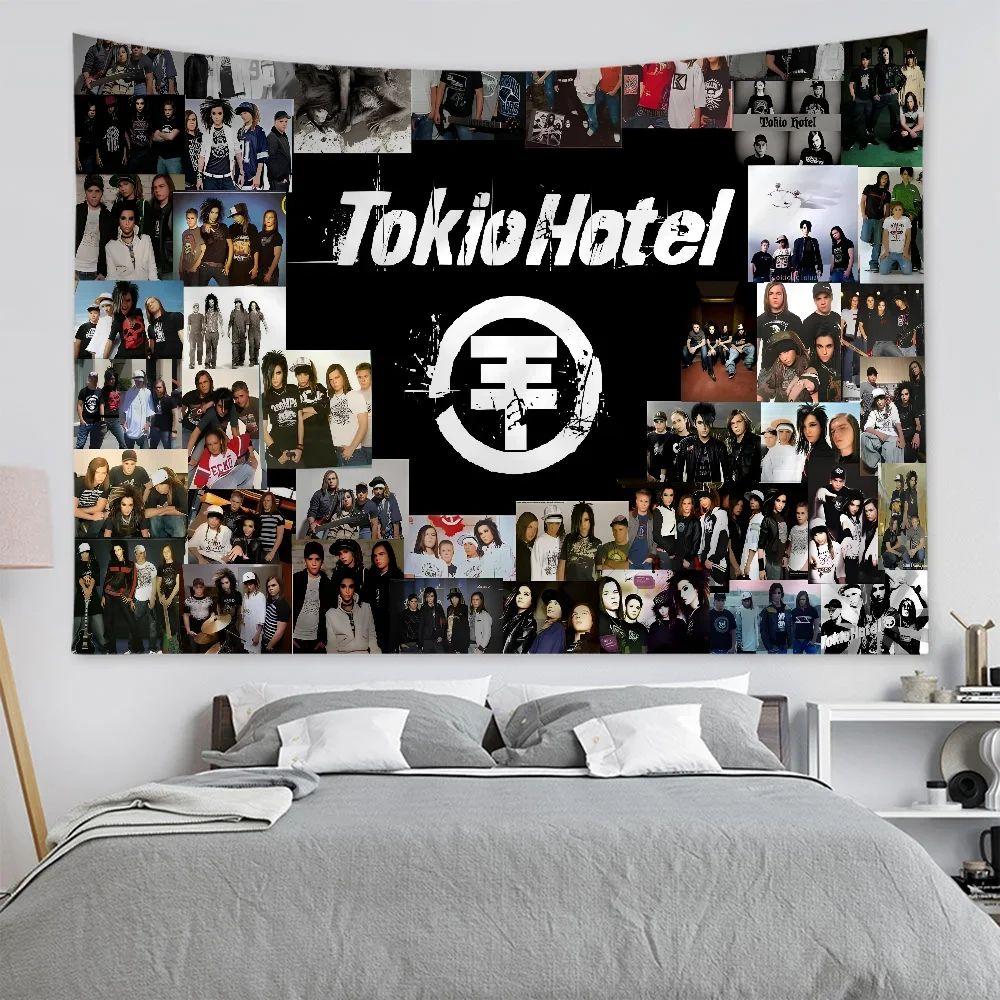 Tokio Hotel Tapestry by Tom Bill Kaulitz 75x100 чёрный