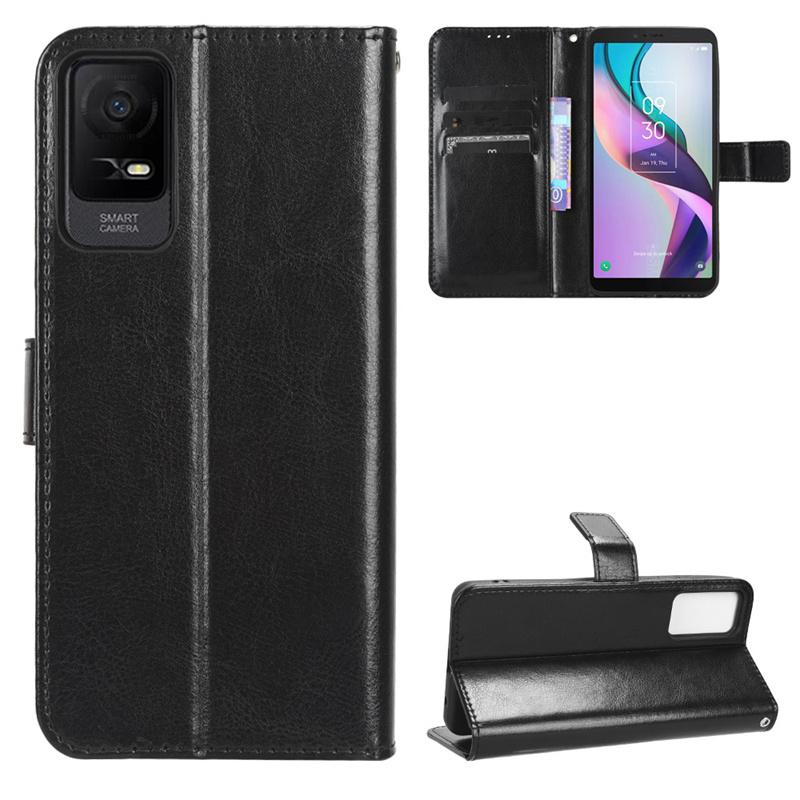 Leather Flip Case for TCL Ion X V Ion Z Stylus 5G Protective Cover Wallet Card Slot Kickstand Shockproof Holder Business Full Protection Cover