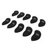 10 PCS Golf Club Head Covers Golf Iron Pole Net Cover Club Protective Head Covers with Numbers Black