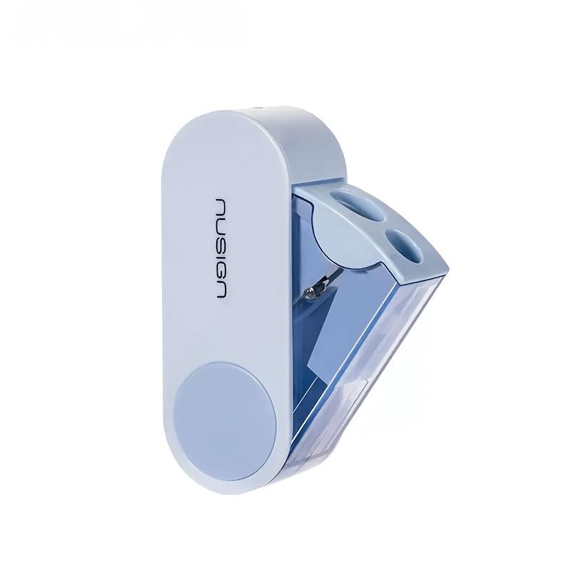 

1pc Rotating Double-Hole Pencil Sharpener |Thick and Thin Two-hole Design,Durable Portable,Compatible with Multiple Pencil Types синий