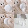 Conch Shape Plaster Decorative Tray White Jewelry Dish Jewelry Storage Trays  Jewelry Storage
