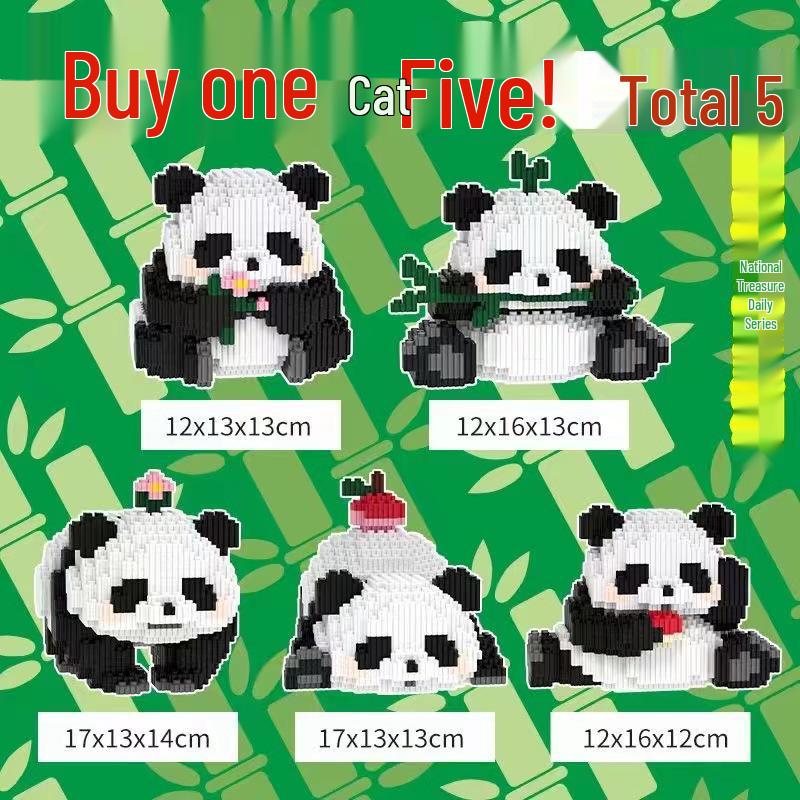 

Chaole Sen Orchid Panda Advanced Building Set - Adult Puzzle Blocks Gift Ornament