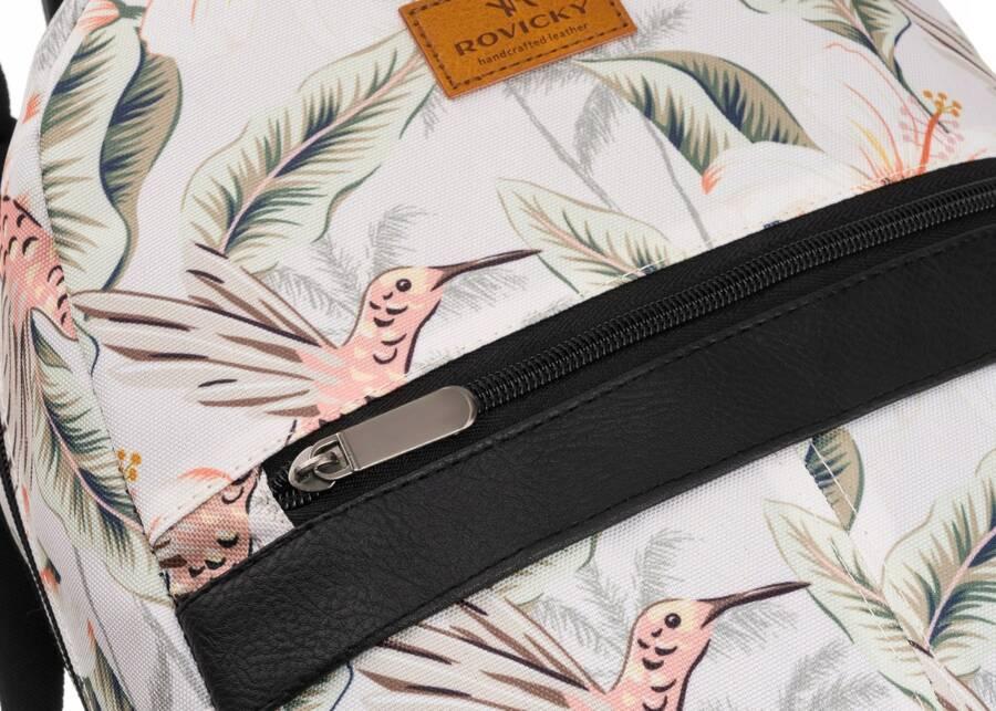 Patterned, urban women's backpack - Rovicky