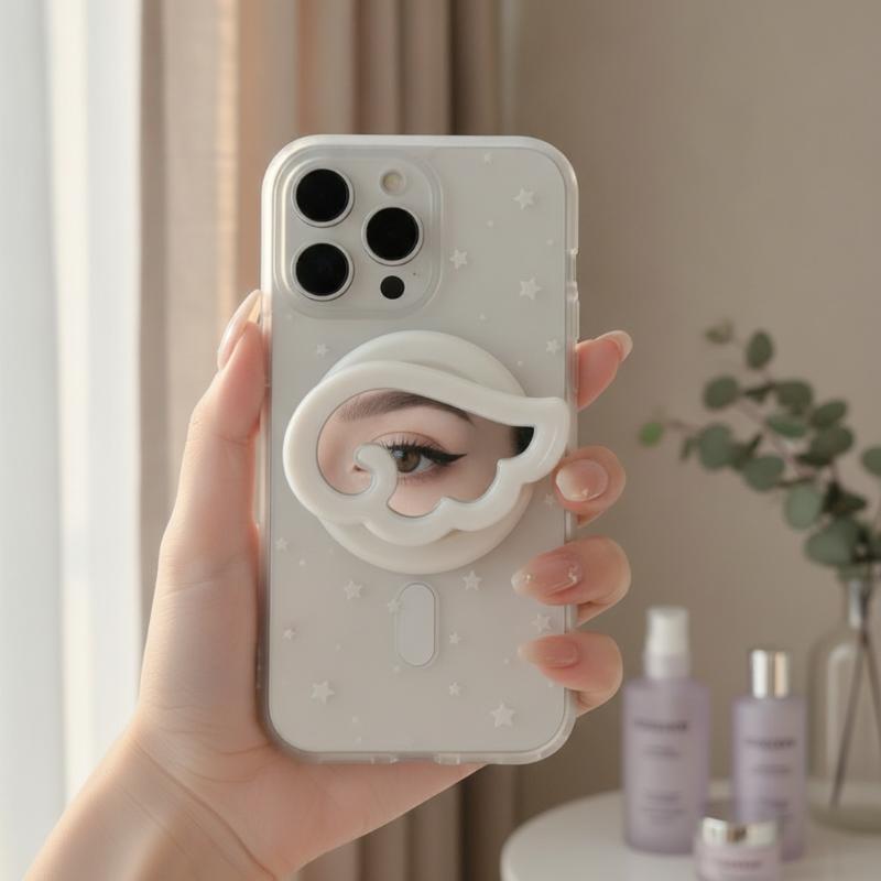Korean Cute 3D Wings Makeup Mirror For Griptok Holder Phone Finger Ring Stand Support For 17 16 15 14 13 Bracket