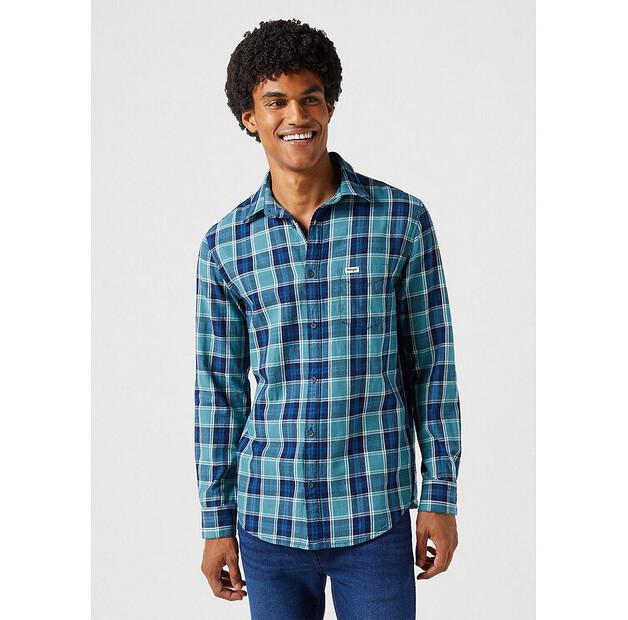 Рубашка Wrangler LONG SLEEVE ONE POCKET SHIRT