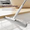 Silicone Floor Scraper Magic Broom Stainless Steel Household Floor Wiper Bathroom Toilet Sweep Hair