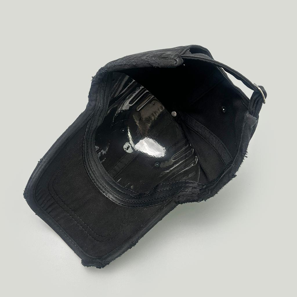 Retro Personal Simple Solid Baseball Hats New Men Women Sunshade Broken Style Versatile Distress Fashion Street Ins Peaked Caps