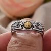 Best Sell Trendy Football Wings Design Retro Thai Silver Unisex Ring Hand Jewellery Accessories For Women Man Gifts