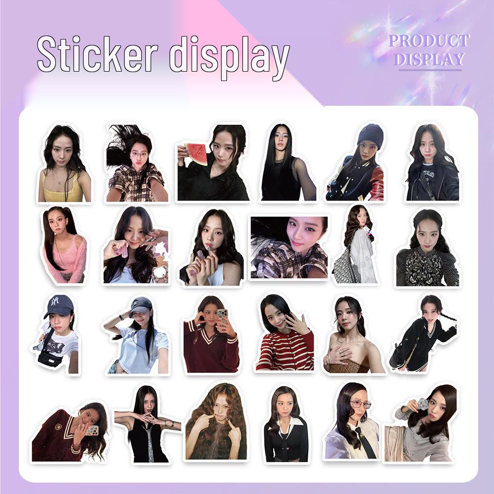 Korean Star Laser Sticker Pack - 50 Sheet DIY Stationery Decoration