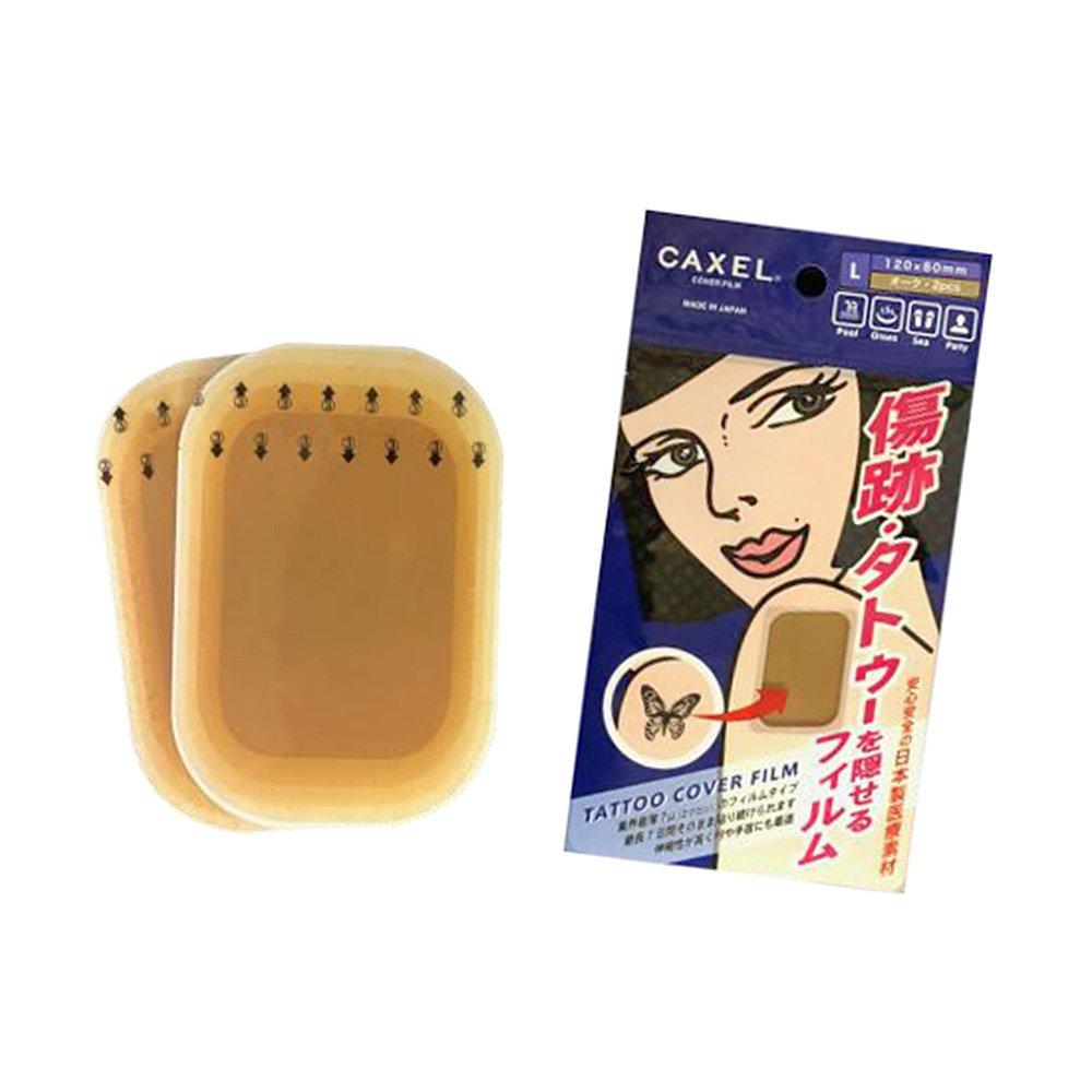 CAXEL Film-type Tattoo Concealer, Oak Color, Large Size (2 sheets) - Tattoo Cover-up