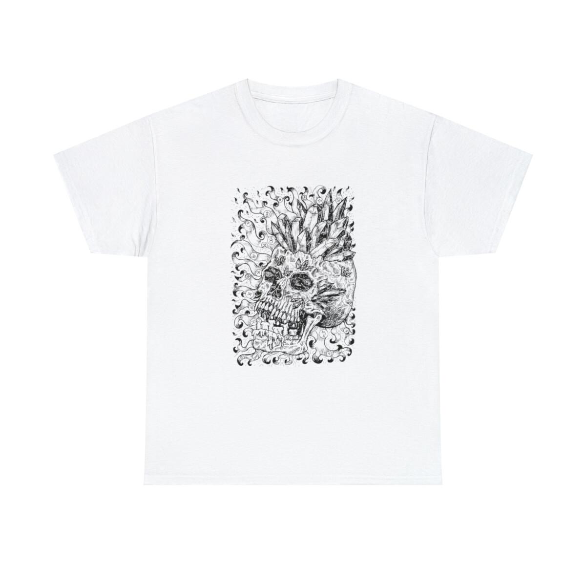 Unisex Skeleton Heavy Cotton Tee S разноцветный