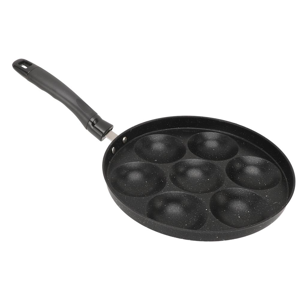 Egg Pan Omelette Fried Egg Pan 7 Holes Frying Pan Nonstick Multipurpose for Home Kitchen Breakfast Making