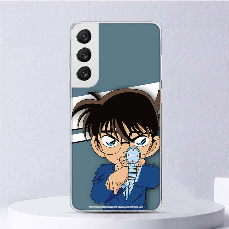 Anime Detective Conan Soft Case For Samsung Galaxy S25 S24 S23 S22 Ultra Phone Cover S20 FE S21 Plus S25Ultra S24U Funda Coque S