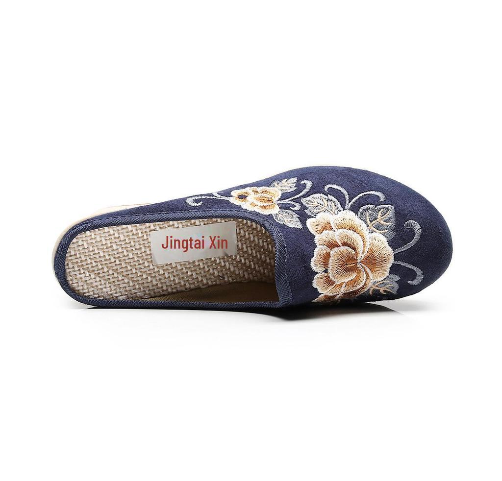 Tianxian 2020 Hanfu Ethnic Embroidered Jacquard High Heel Slippers