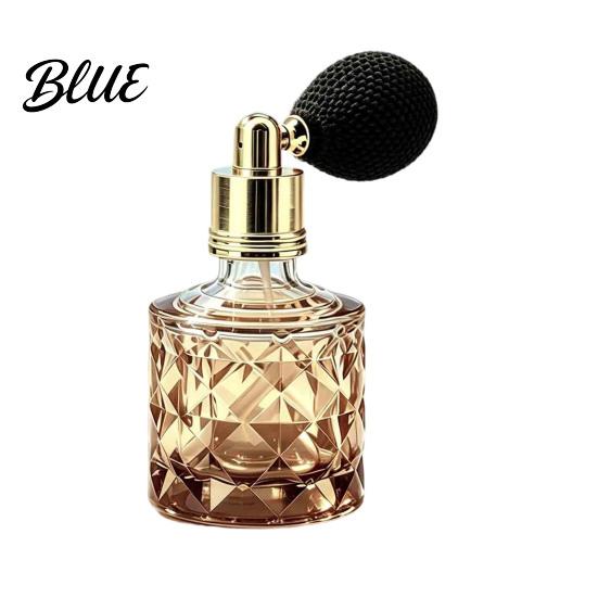 Feiner Nebel Parfümflasche 10ML Vintage Airbag-Flasche Tragbar Nachfüllbar Duft Glas Leerer Zerstäuber Sprühflasche für Reisen Dekorative