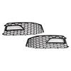 2PCS Bumper Fog Light Lamp Cover Grille Grill Fit A4 S-line S4 2013-2015