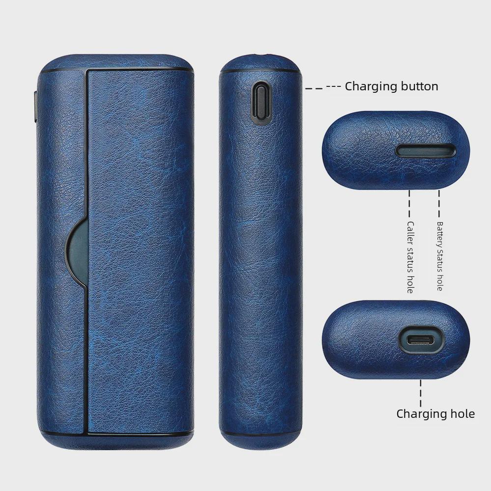 Kompatible dekorative Anti-Fall-Lederhülle für ILUM PRIME Heat-Not-Burn-Gerät und Ladehülle