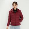 Winter new hooded down jacket women's light and thin women's jacket short light and fashionable white duck down