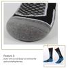 1 Pair Winter Warm Thickening Ski Stockings Hiking Socks For Women Men Outdoor Anti-Cold High Sports Stockings