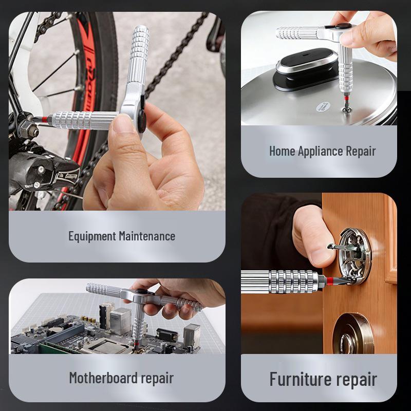 54-in-1 Ratchet Wrench Set: Comprehensive Tool for Motorcycle, Car, and Household Repairs.