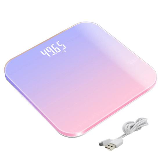 

Полезные напольные цифровые весы, электронные весы, декоративные прочные светодиодные напольные цифровые весы для ванной комнаты, весы для тела фиолетовый