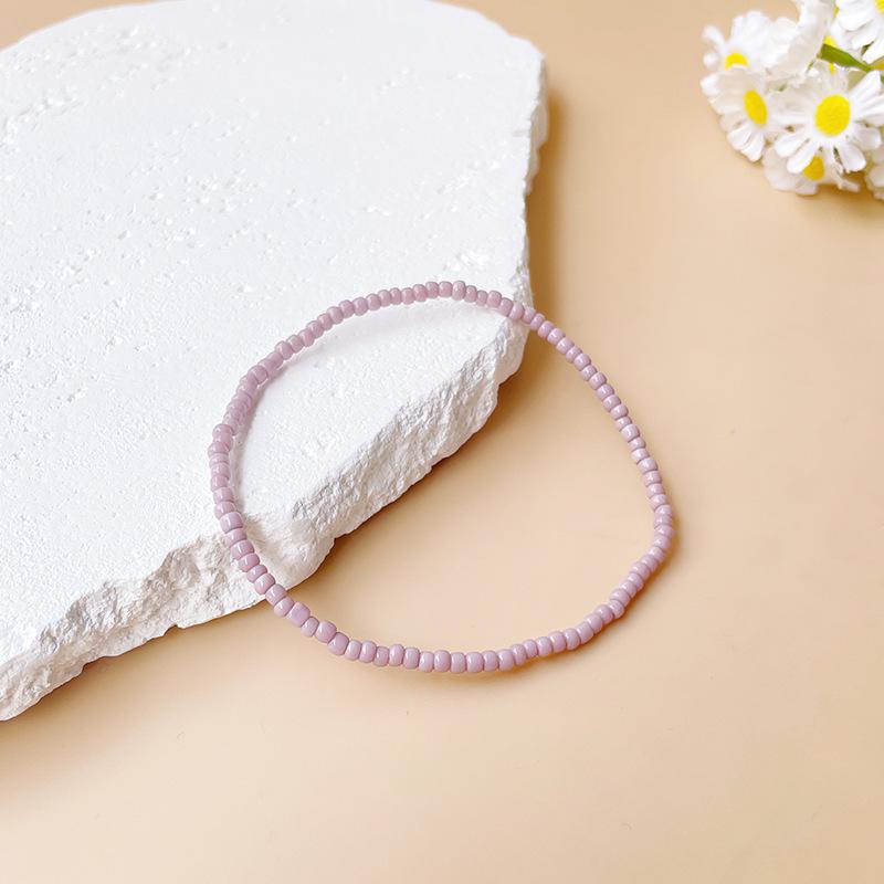 Bohemian Miyuki Seed Bead Colorful Handmade Elastic Anklet