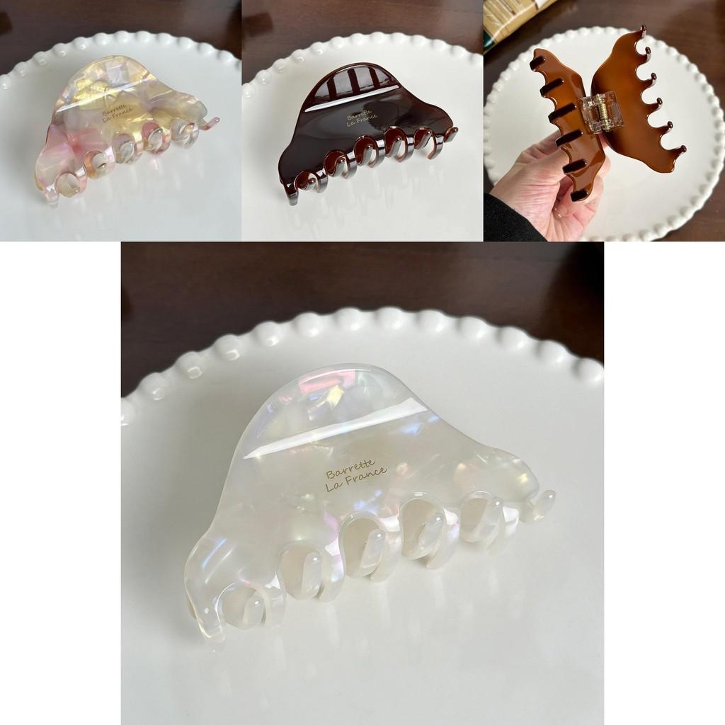 Stylishly Simple Acetate Hair Claw Clip In Black And Colorful Shades For Everyday Use