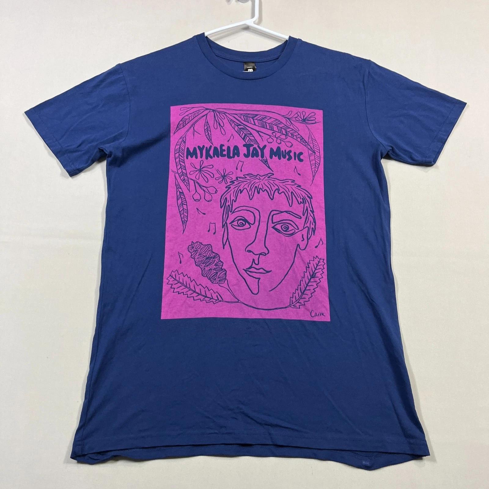 

Australian Music Artist Band Tee Blue Mykaela Jay ASColour T Shirt Mens Medium M 3XL