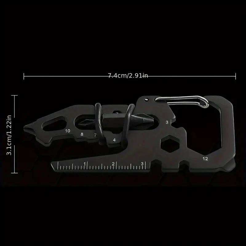 Outdoor Mountaineering Stainless Steel Tools Bottle Openers Key Clasps Multifunctional Card Tools Camping Hiking Accessories