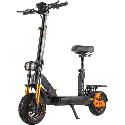 TWOFISH Patinete Elétrico V5Max Todo Terreno Motor 1000W Bateria 48V18Ah Pneus Off-Road de 10 Polegadas Carga 120Kg E-Scooter Com Assento