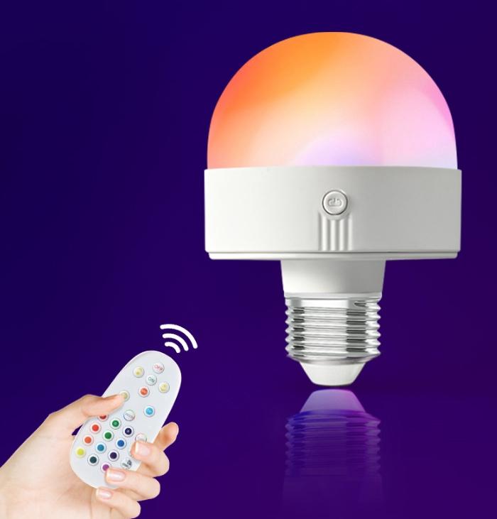 

Перезаряжаемые лампочки с пультом дистанционного управления E26/E27 Винтовой цоколь Атмосферная лампочка С таймером RGB Диммируемые Магнитное крепление RGB