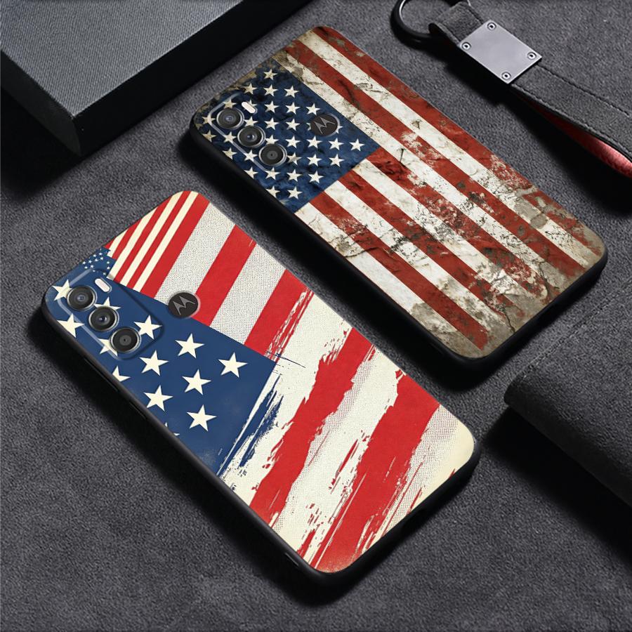 National Flag Pattern Phone Cover Case for Motorola Moto Edge 20 Pro 30 Lite G22 Edge40 G32 G50 G60s G71 G53 G30 G51 G73 G52