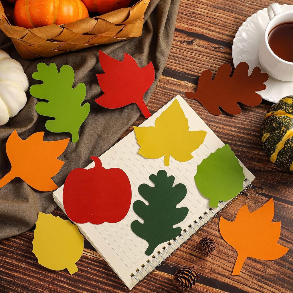 Geyee 216 Pcs Fall Bulletin Board Decorations Fall Leaves Pumpkin Acorns Cutouts Colorful Autumn Paper Cut Outs for Kids School Classroom Bulletin